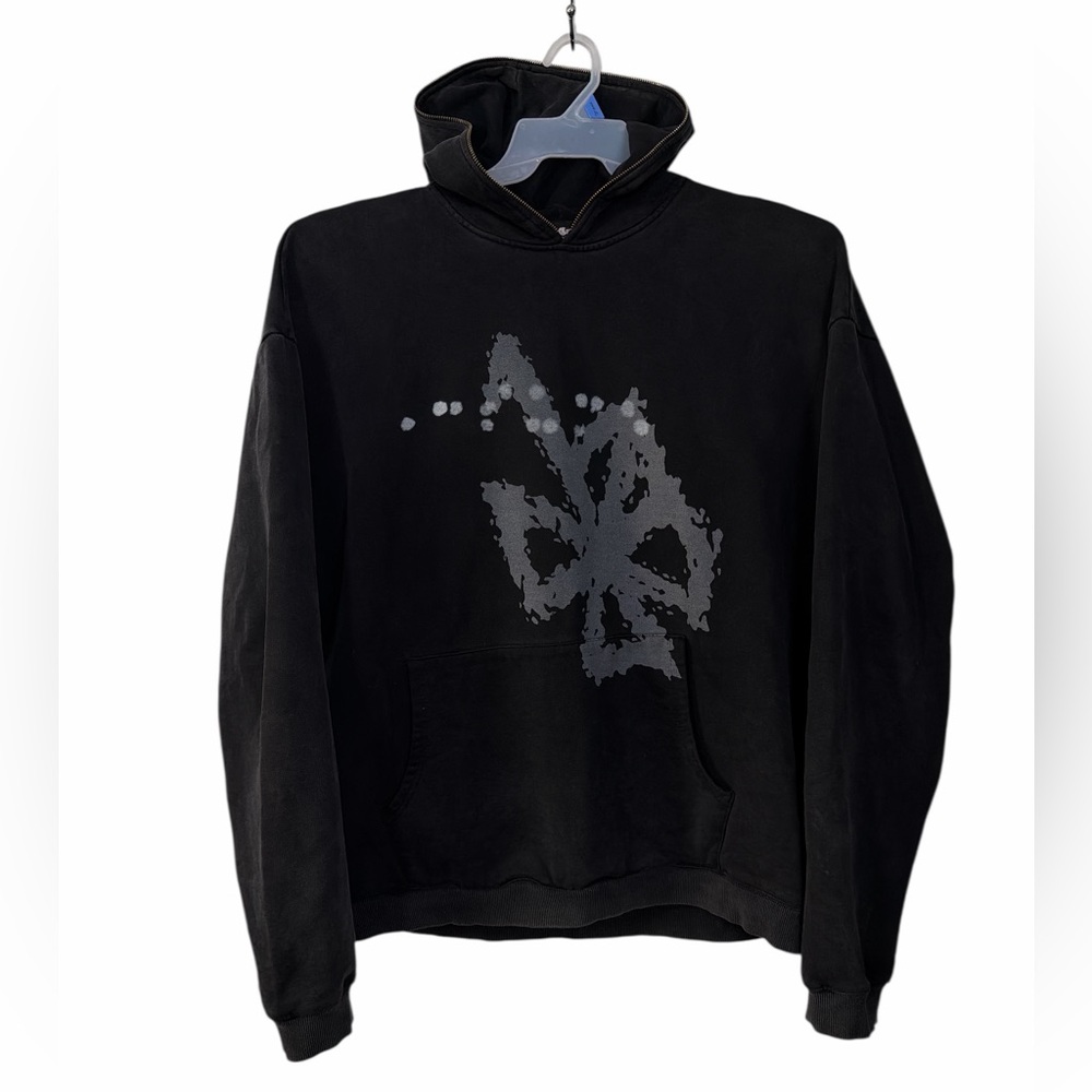 AE Cash Graphic Hoodie Black Streetwear Distressed Skull 2022 Black Size XL